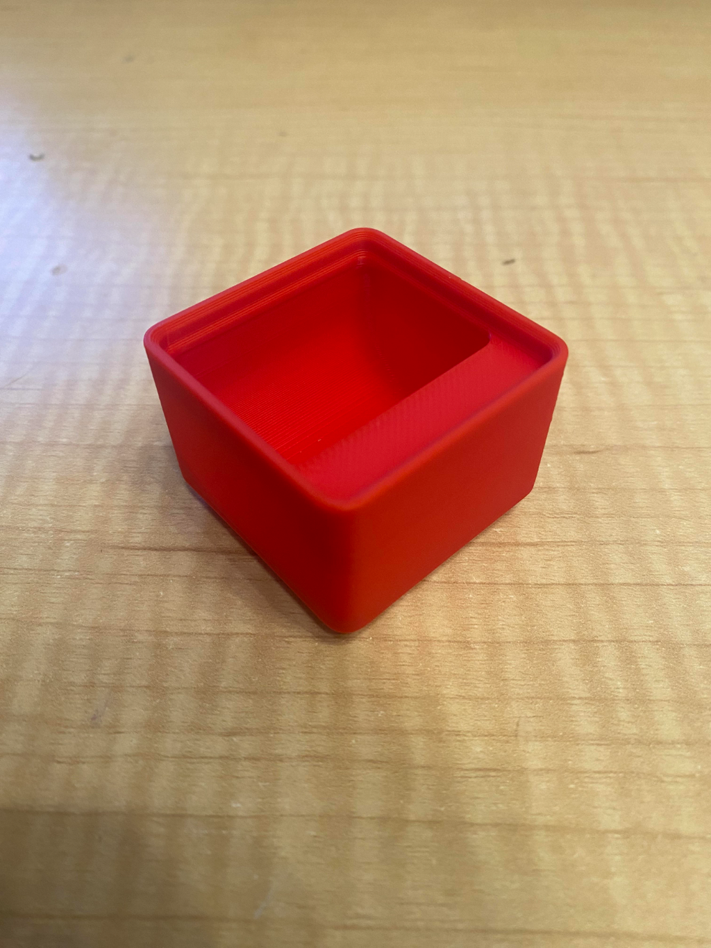 1x1 Gridfinity box with label
