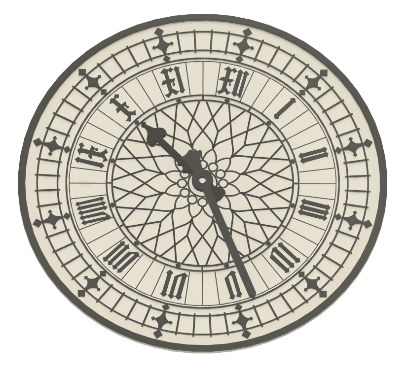 Big Ben Clock with Arrows