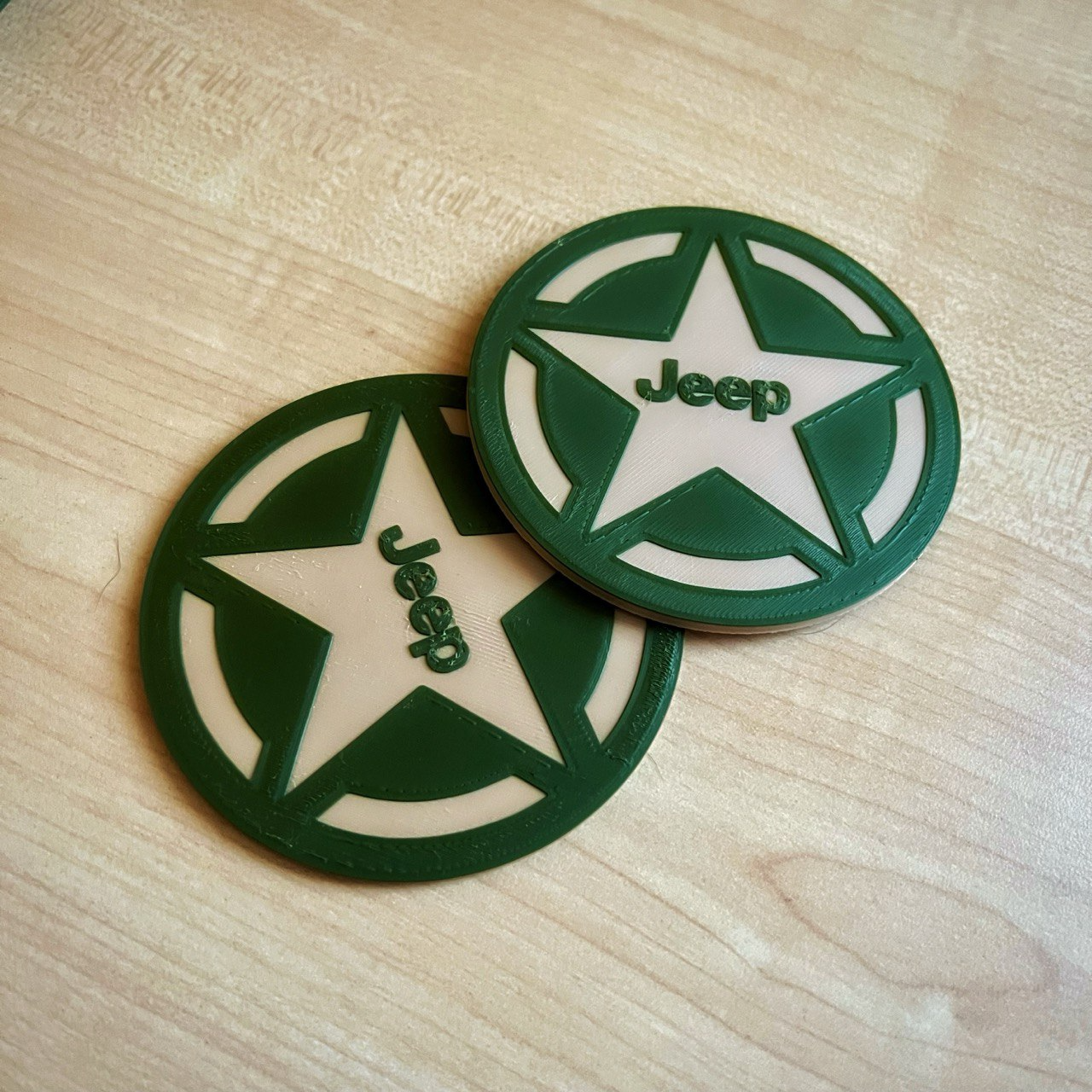 Jeep logo coaster