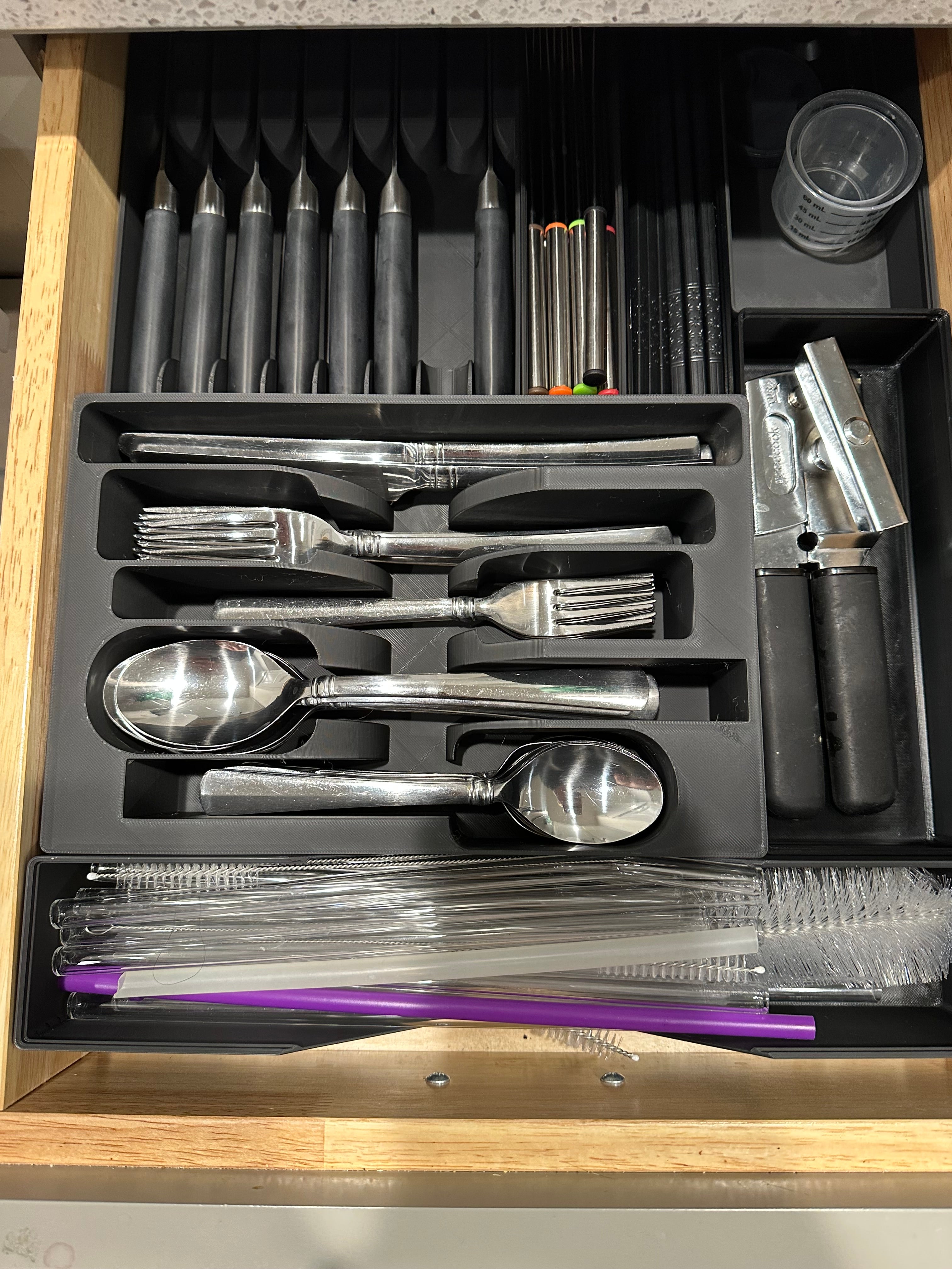 Gridfinity 4×6 Kitchen Drawer Silverware Holder
