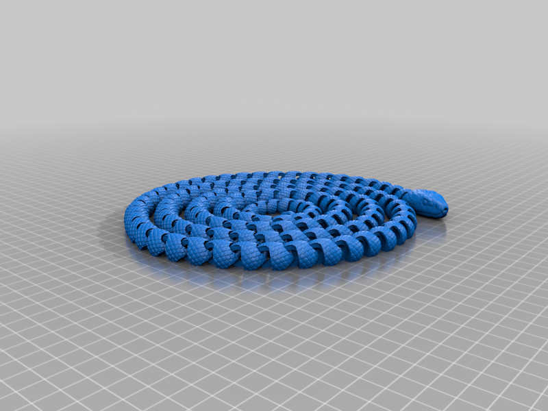 Extra-long Snake with Scales