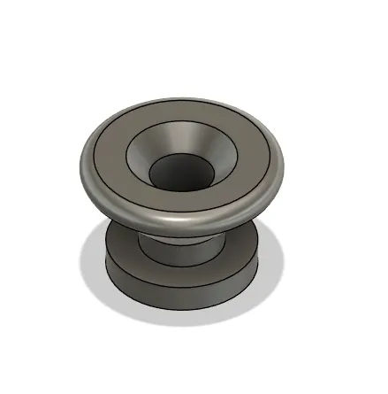 Guitar strap button