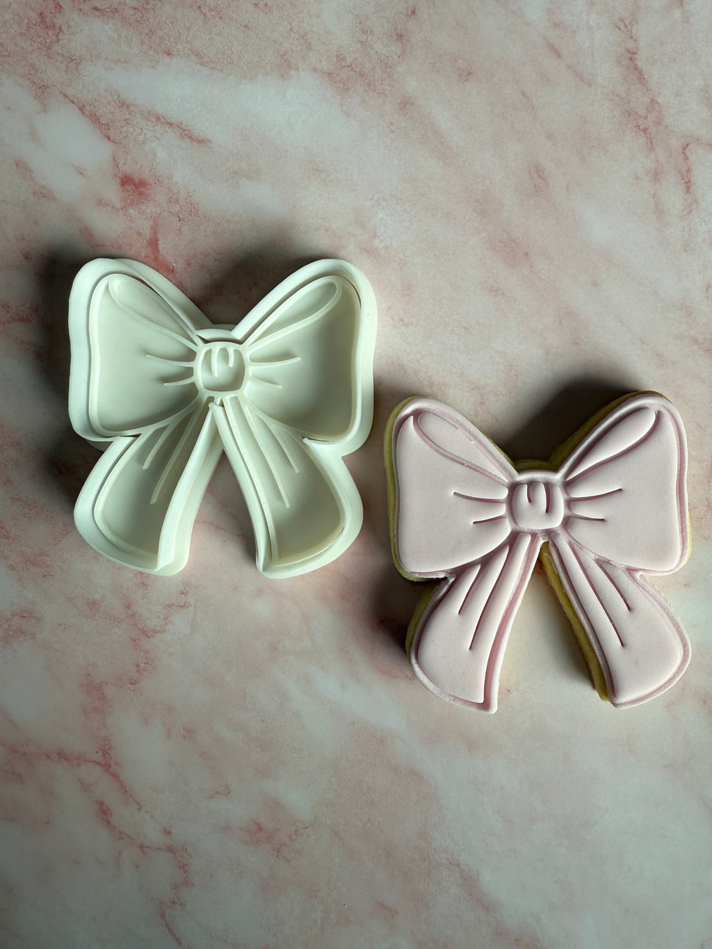 Bow Cookie Cutter and Embosser Stamp