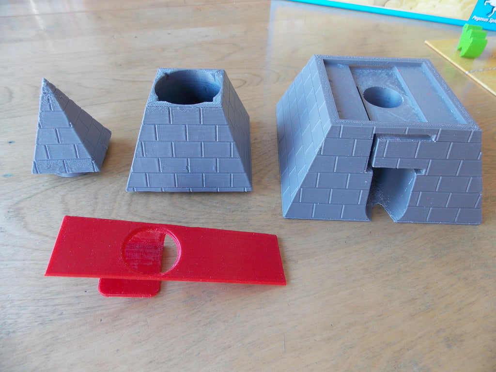 Dice Tower (Pyramid) for Camel-Up Board Game