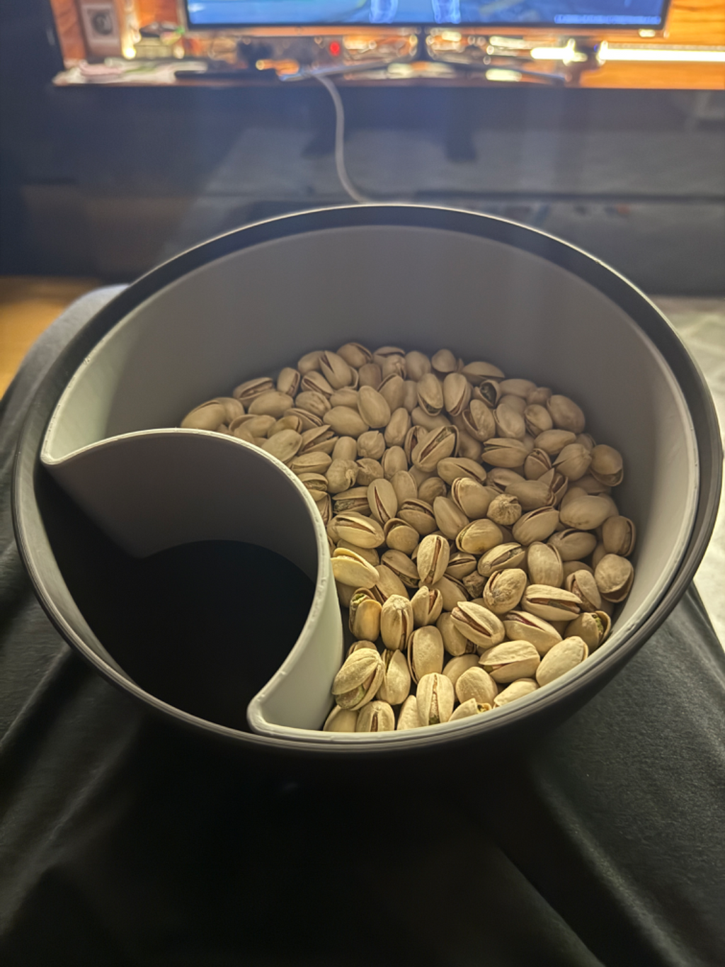 Pistachio/Peanut bowl with holes