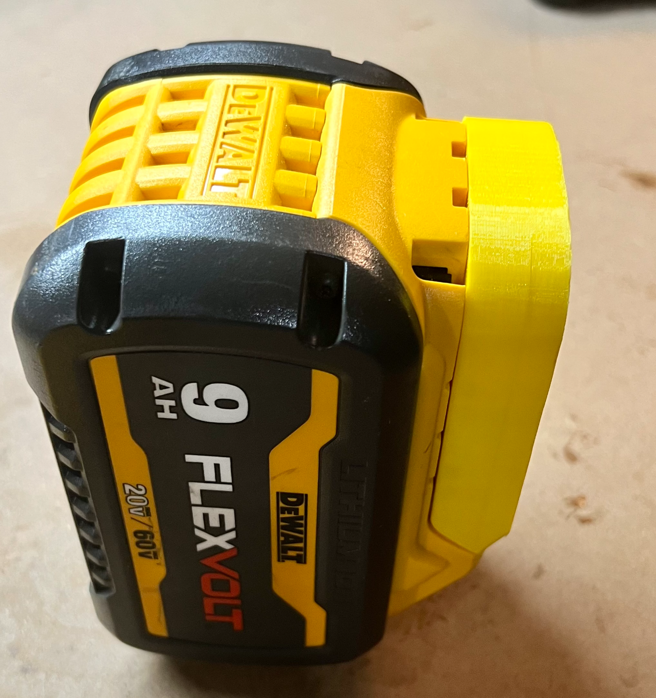 Dewalt 20v battery mount