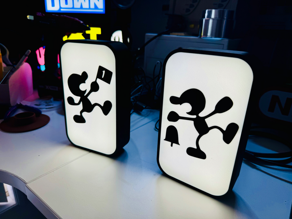 Nintendo Game & Watch - Icon Set - Light Box Sign
