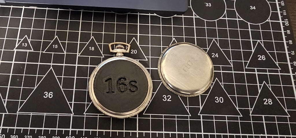 16s pocket watch movement mockup