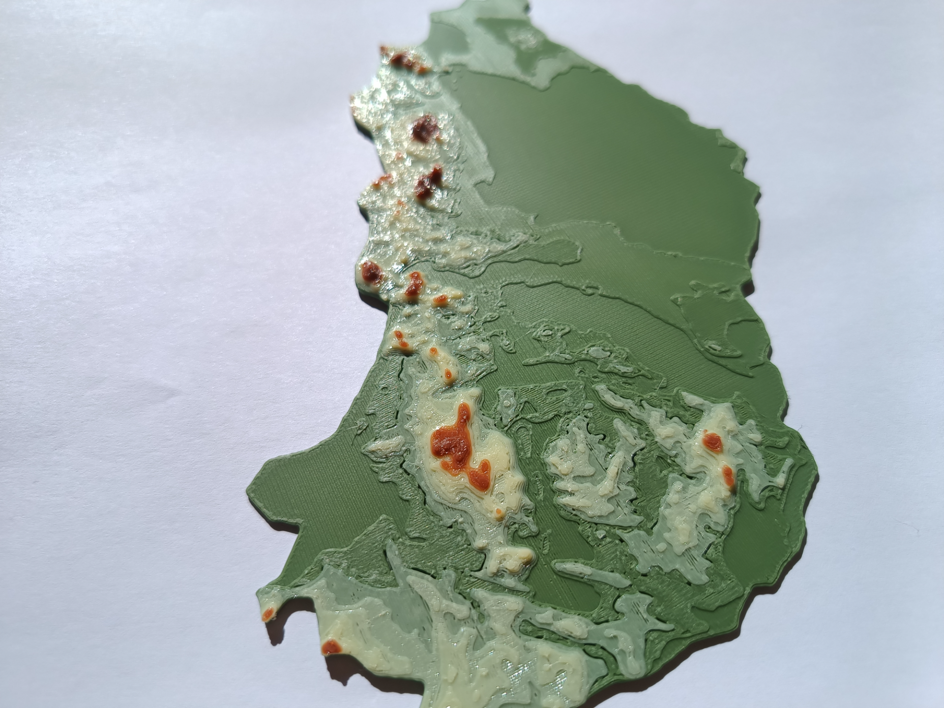 Terrain Map - Colored - Hungary - No AMS Nedded