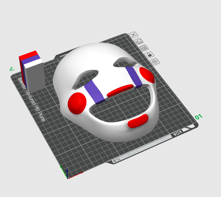 [AMS Ready] FNaF Puppet Mask (Wearable with strap)