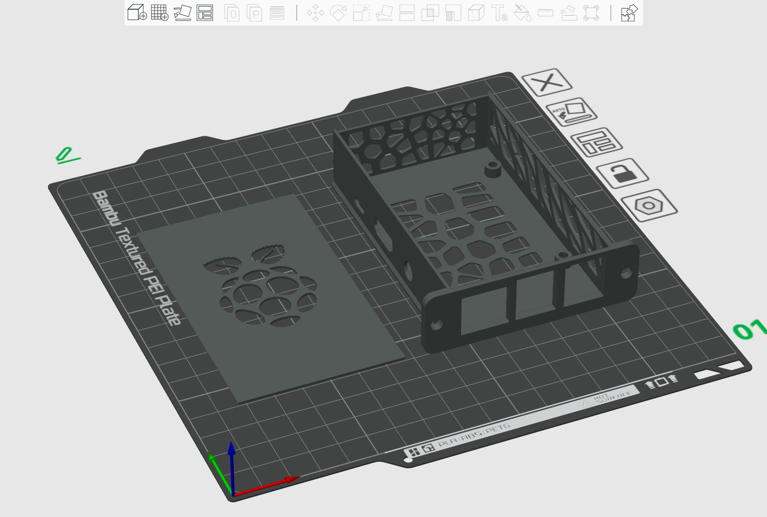 Mod Case for ServerRack - RasberryPi3 B+