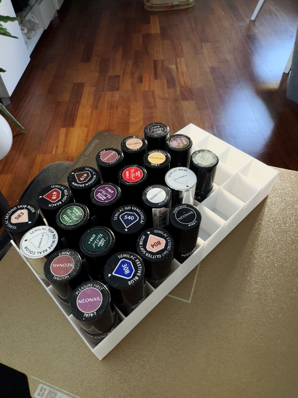 Semilac Nail Polish Box - Max Capacity (32 pcs)