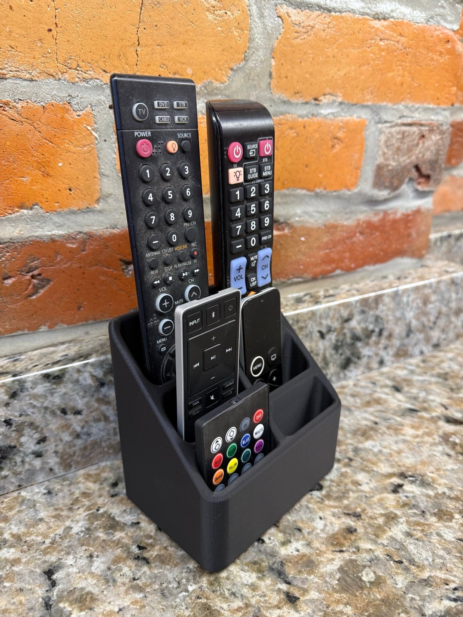 Remote Control Upright Organizer - 6 Remotes