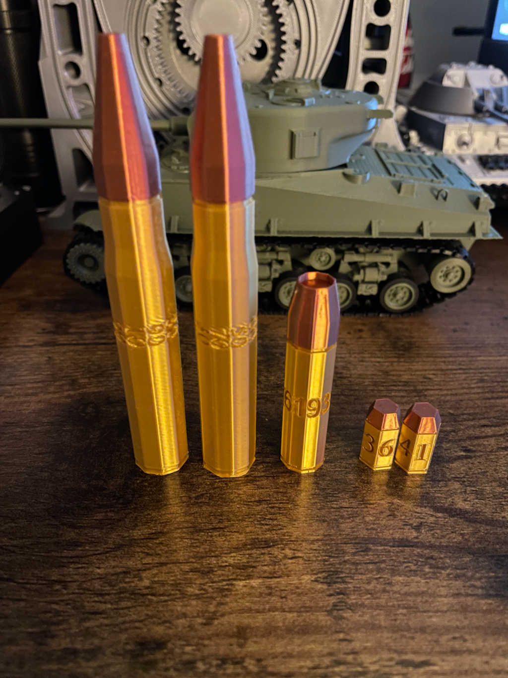 d6, d10, and d100 Bullet Die