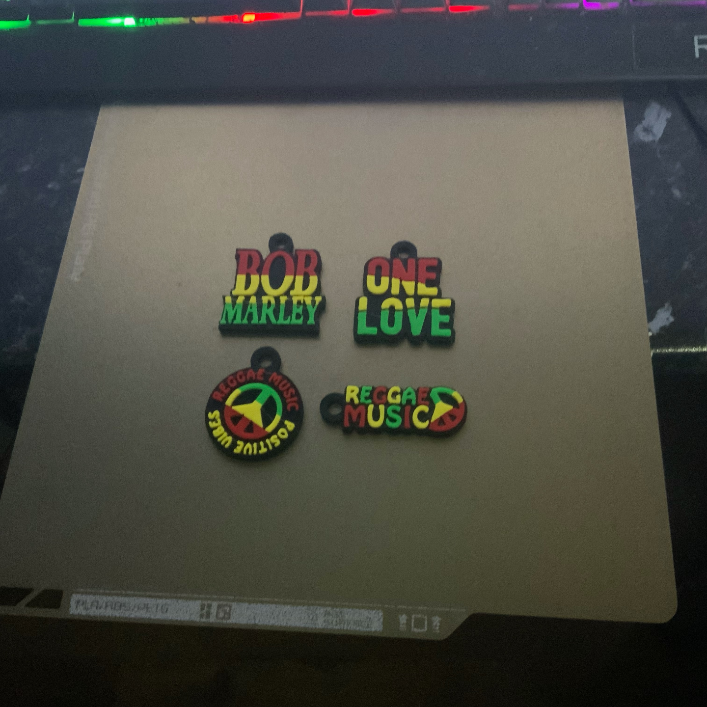 reggae set keychains / charms (free commercial)