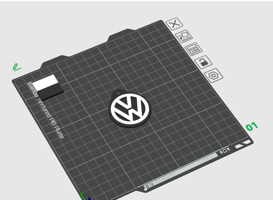 Volkswagen Schlüsselanhänger Mehrfarbig