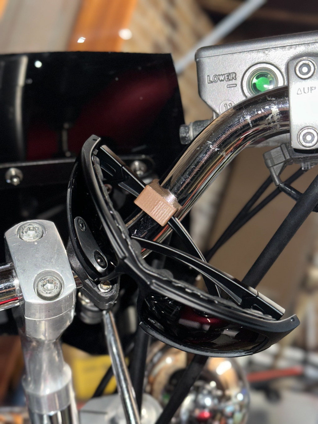 Motorcycle 1" Handlebar Glasses Holder