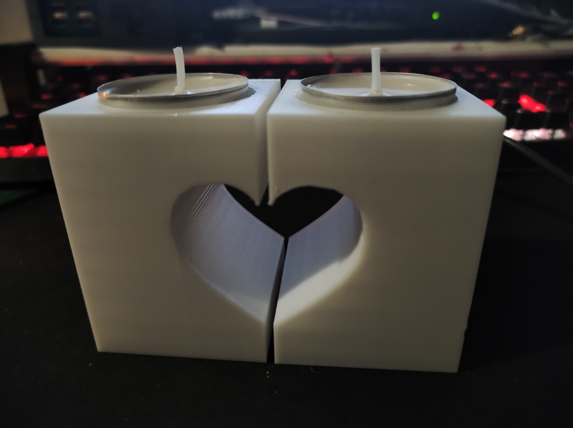 Tea Light Heart