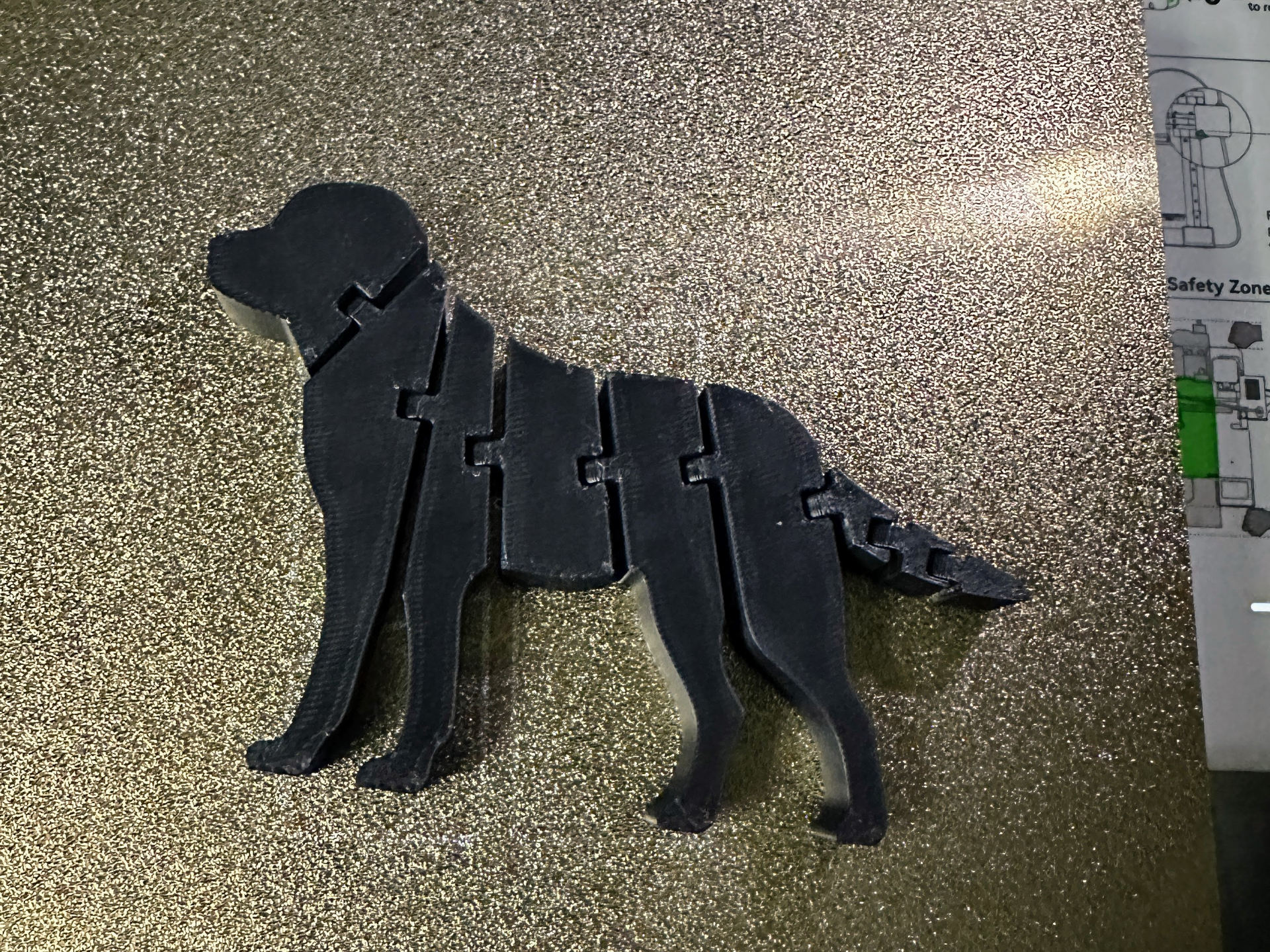 3" Flexible Labrador Dog Flexi Silhouette Toy