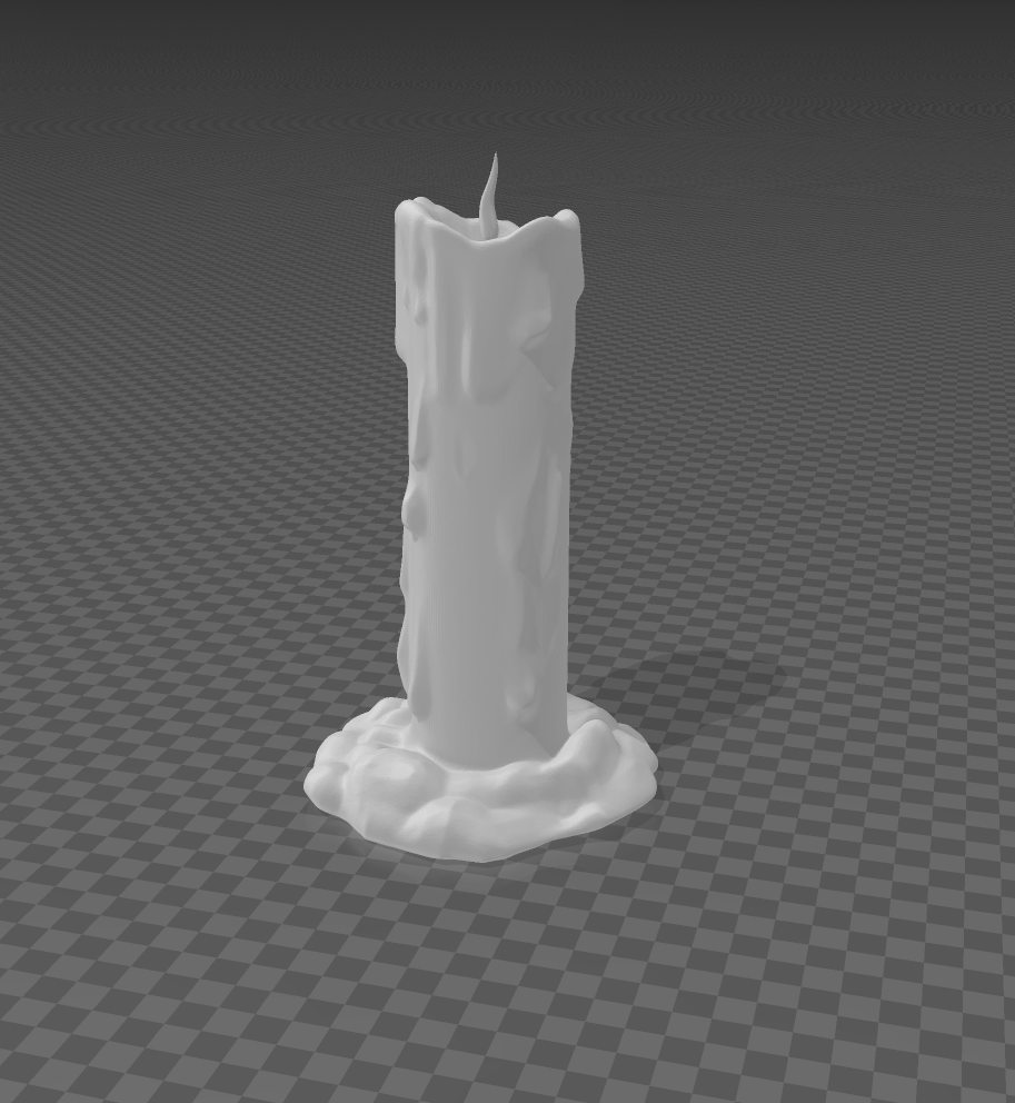 Trick Candle (supportless, scalable)