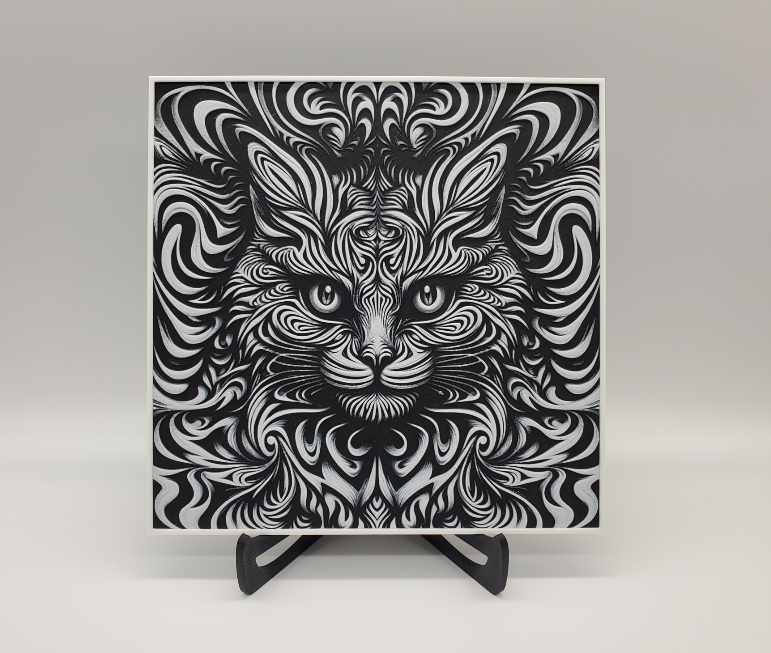 Psychedelic Cat Visual Illusion