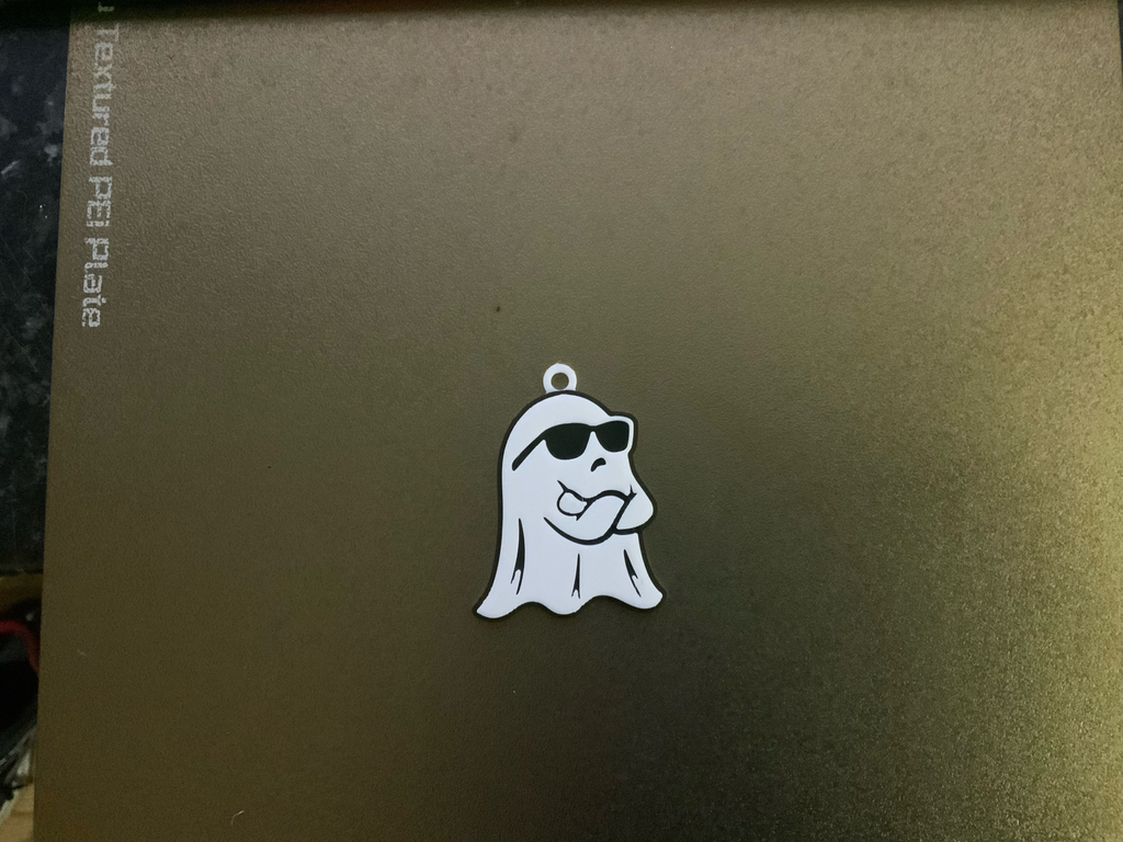 boo ghost keychain/necklace charm(free commercial)