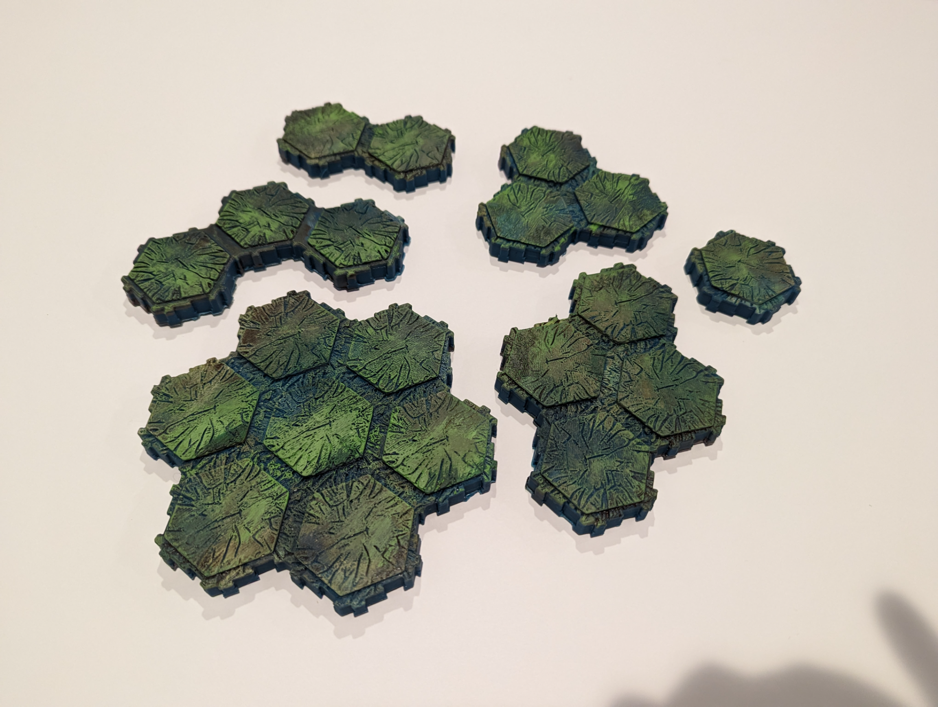 Forest Hex Style Terrain for Table Top RPG and Miniature War Gamming