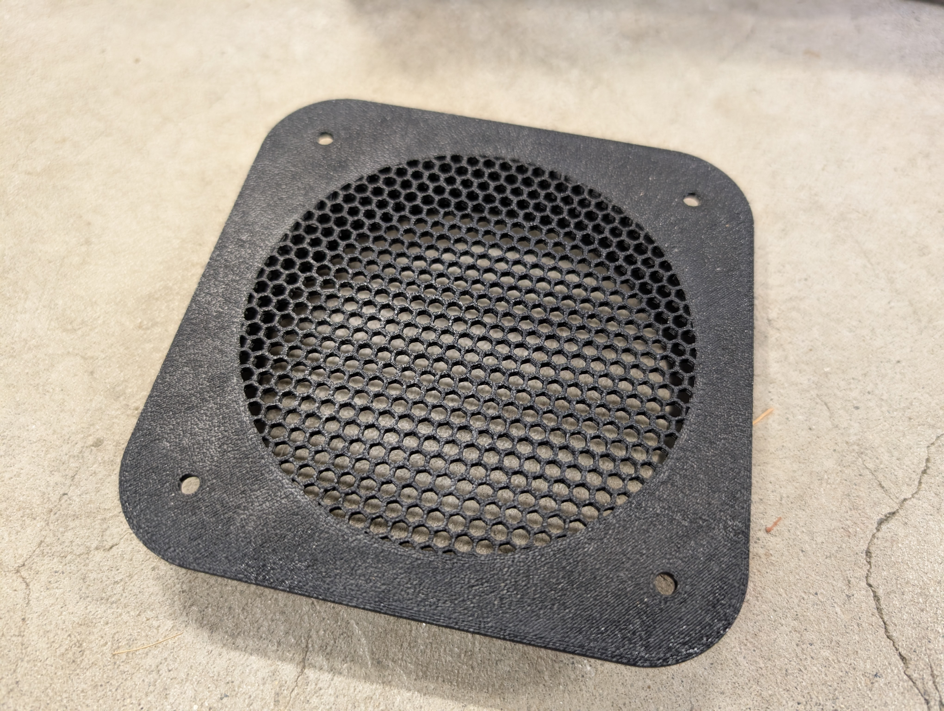 Customizable Exhaust Vent Wall Plate w/ Hex Mesh