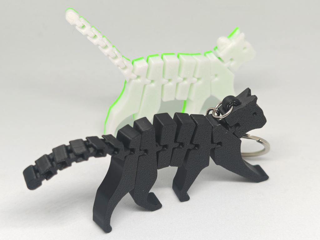 Flexi Cat Key Chain链条猫钥匙扣