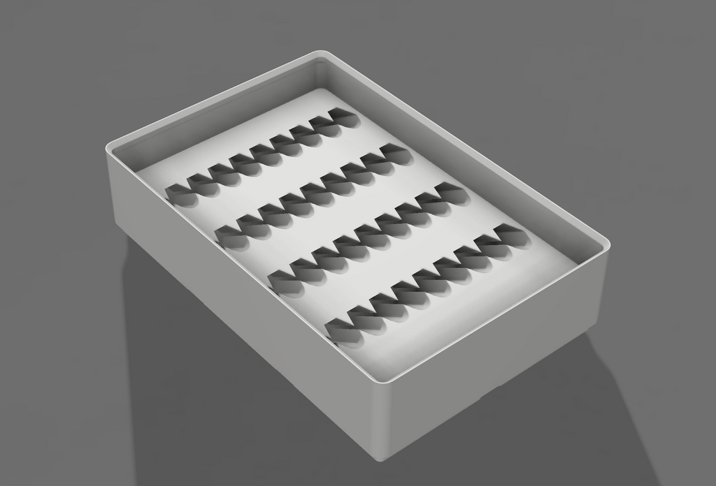 40 Hex Drill Bit Gridfinity 3x2 (4U Height)
