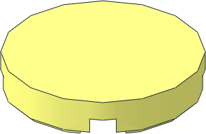 Brick Round 2 x 2 w Bottom Stud Holder Part 14769