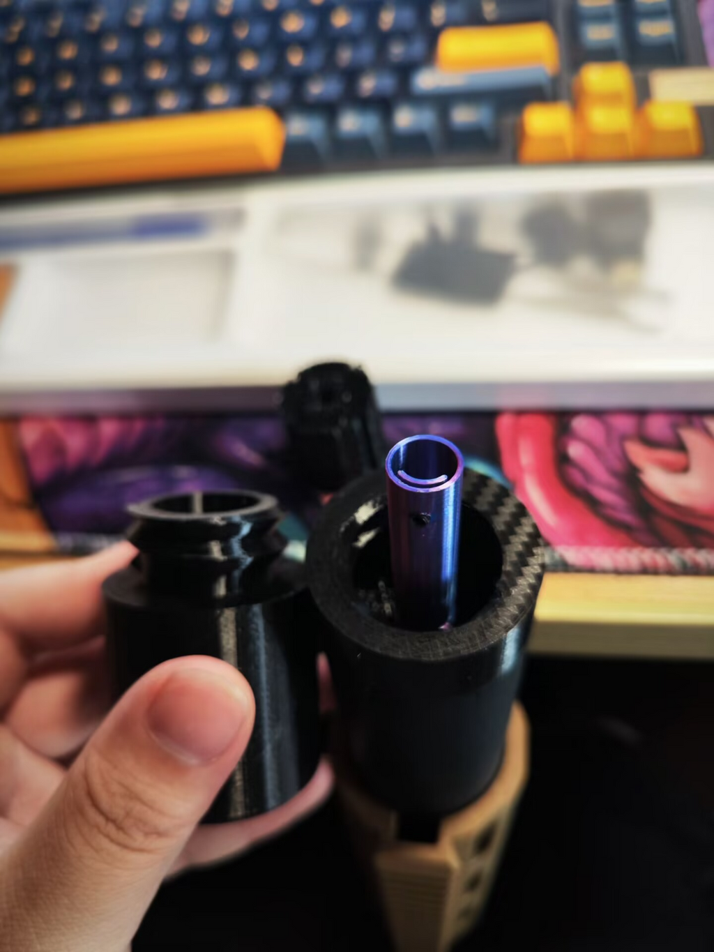 红莲蜜獾aac 原厂消音器可藏上旋替换顶盖