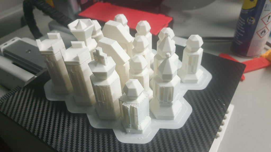 Low poly chess pieces