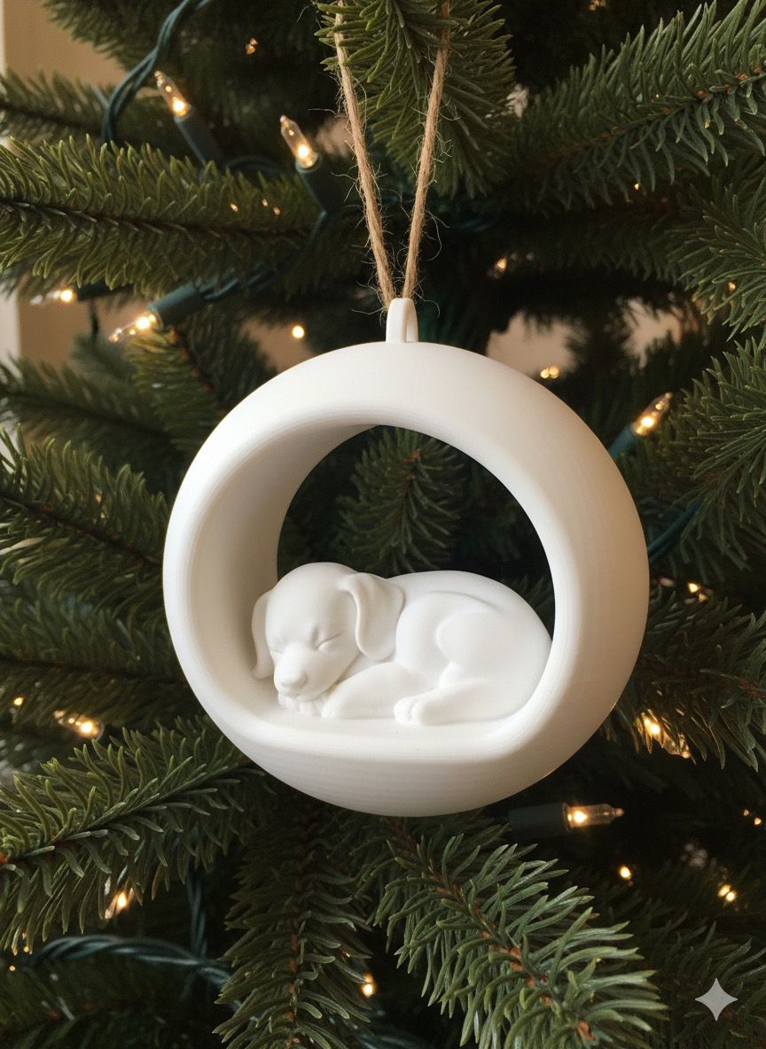 Christmas Bauble Dog