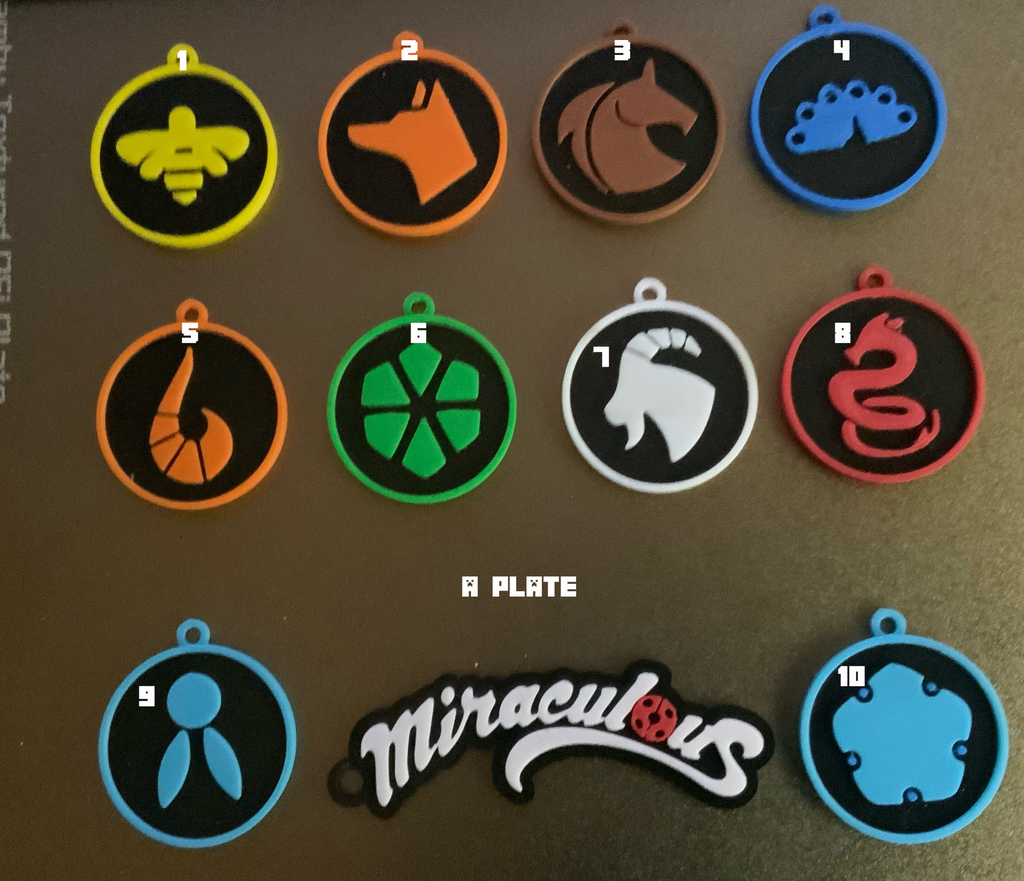 miraculous 21 piece set keychain 1 of 2