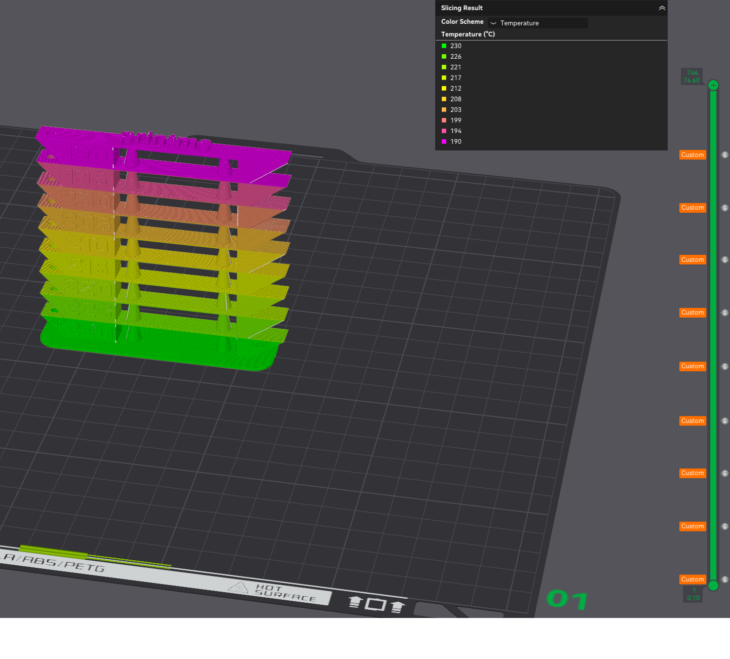temp calibration tower