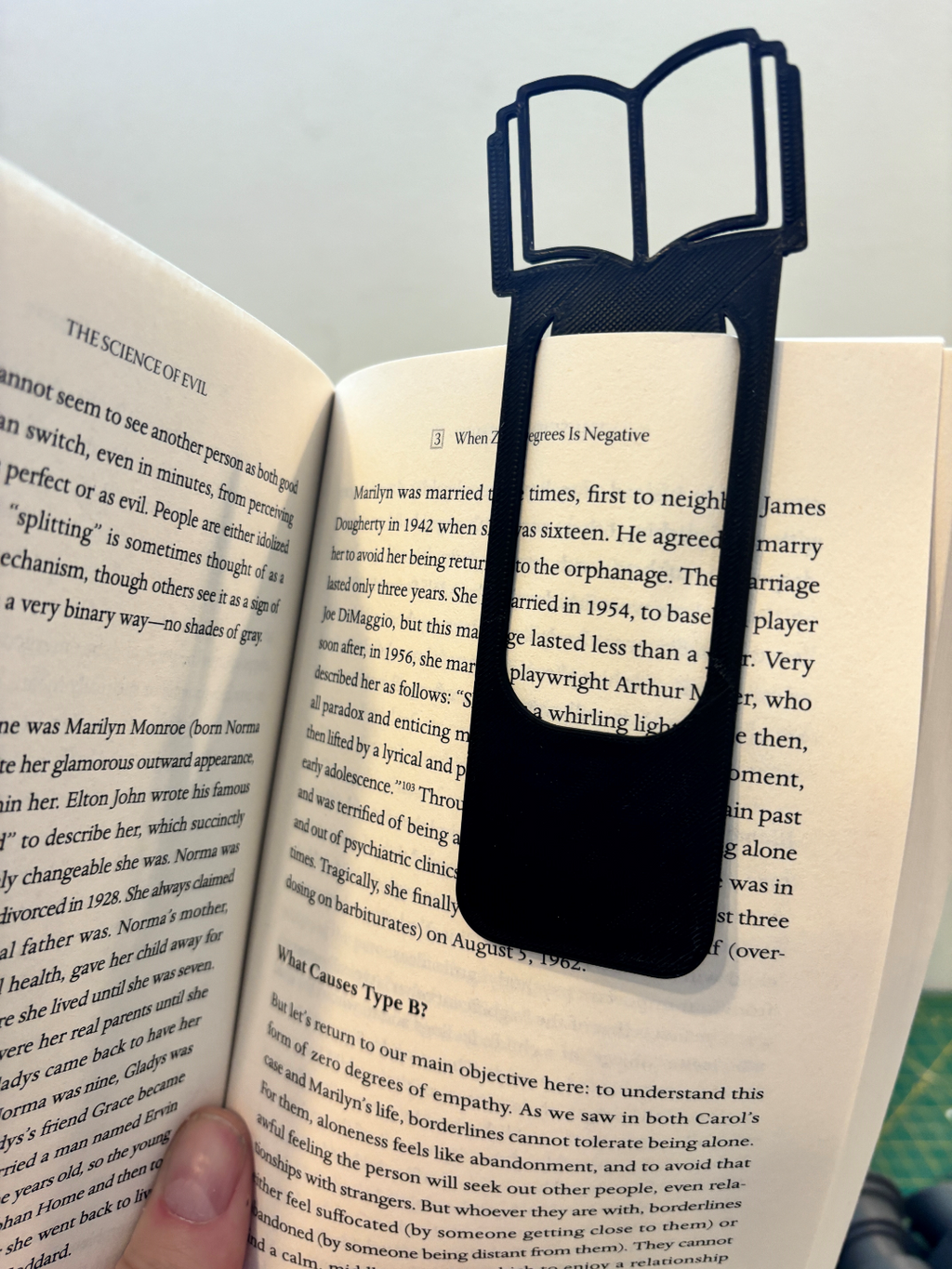 Open Book Bookmark