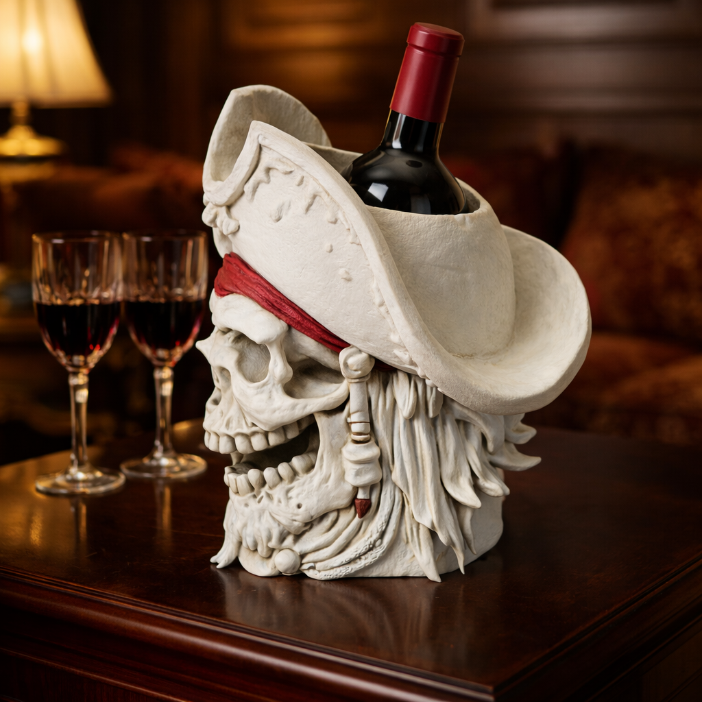 Busto Pirata suporte garrafa