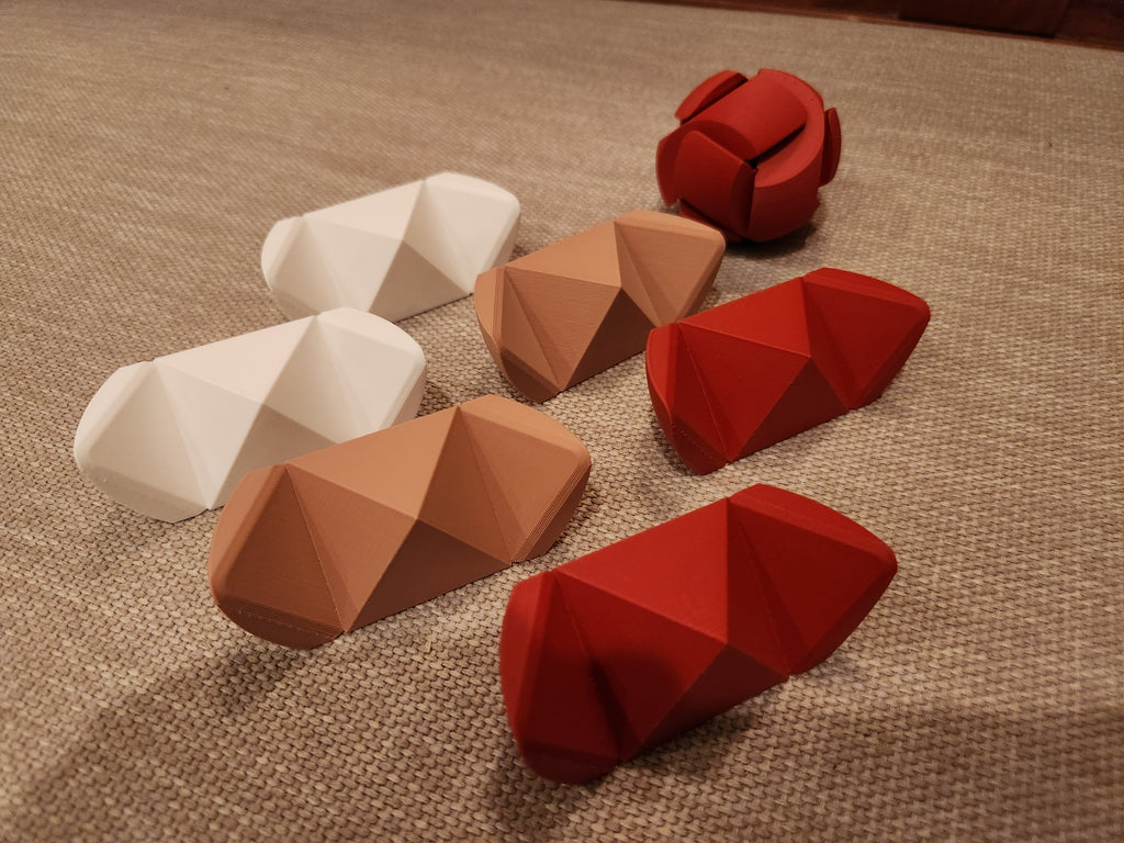 Diagonal Burr Puzzle Ball