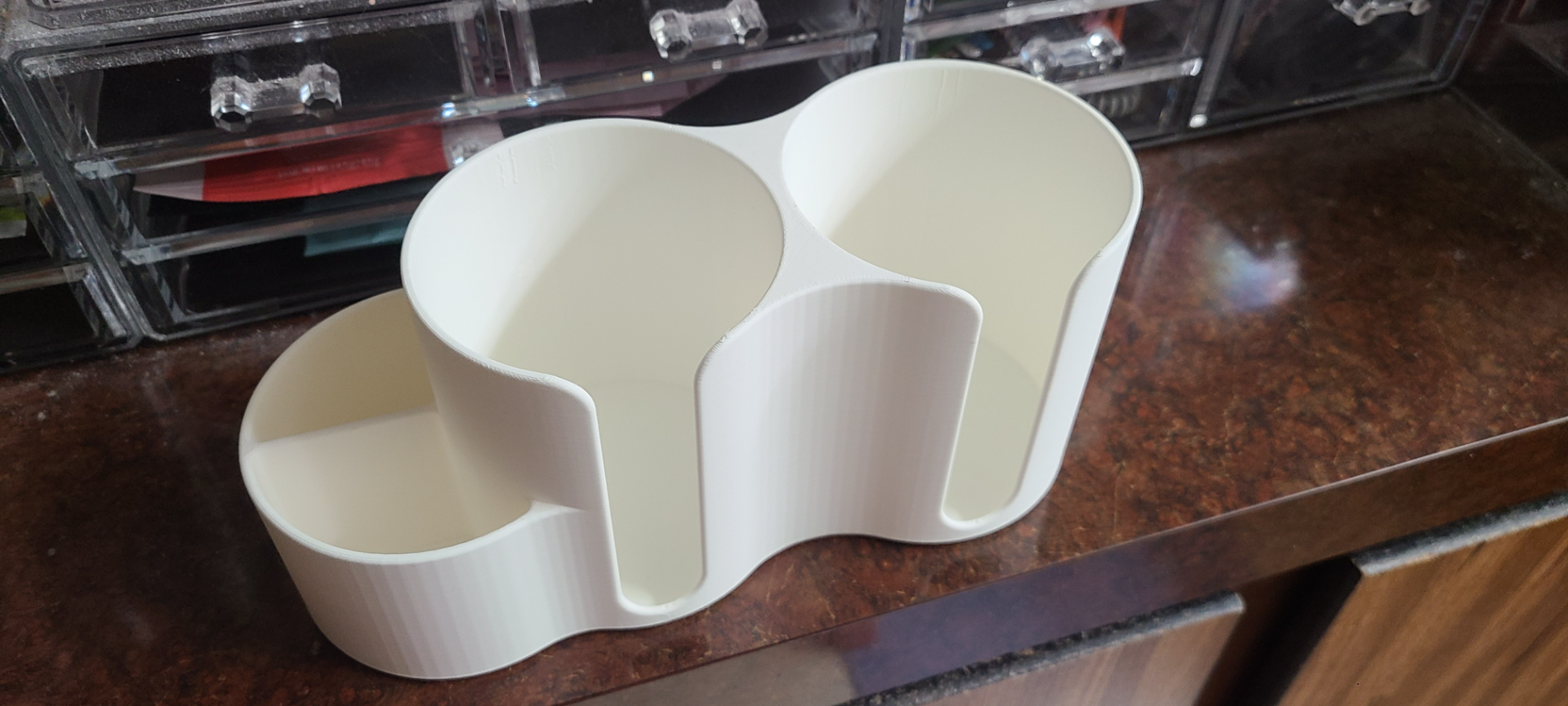 Cotton Round and qtip holder with dividers