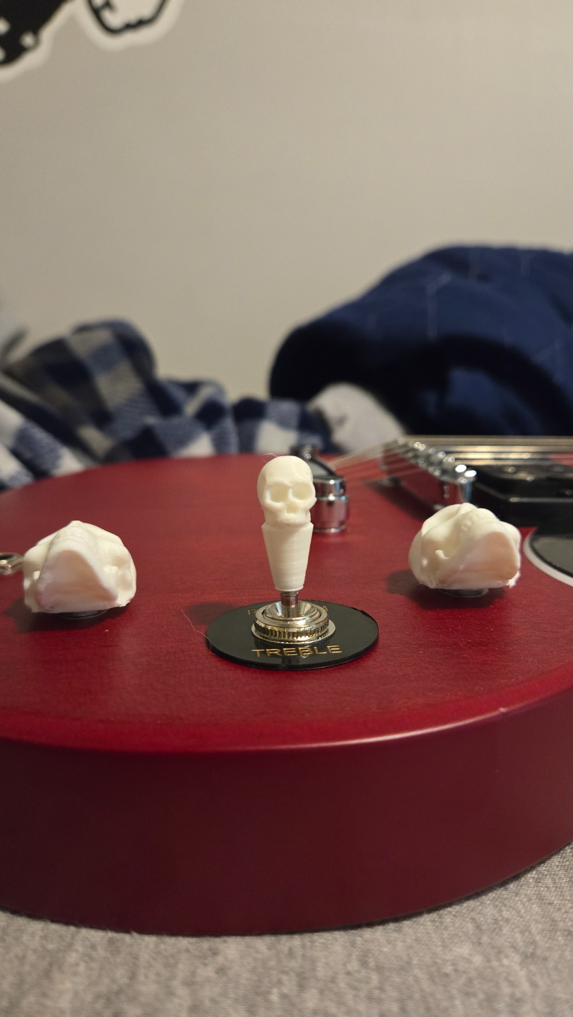 Skull Knob For Treble/Rhythm Selector Switch
