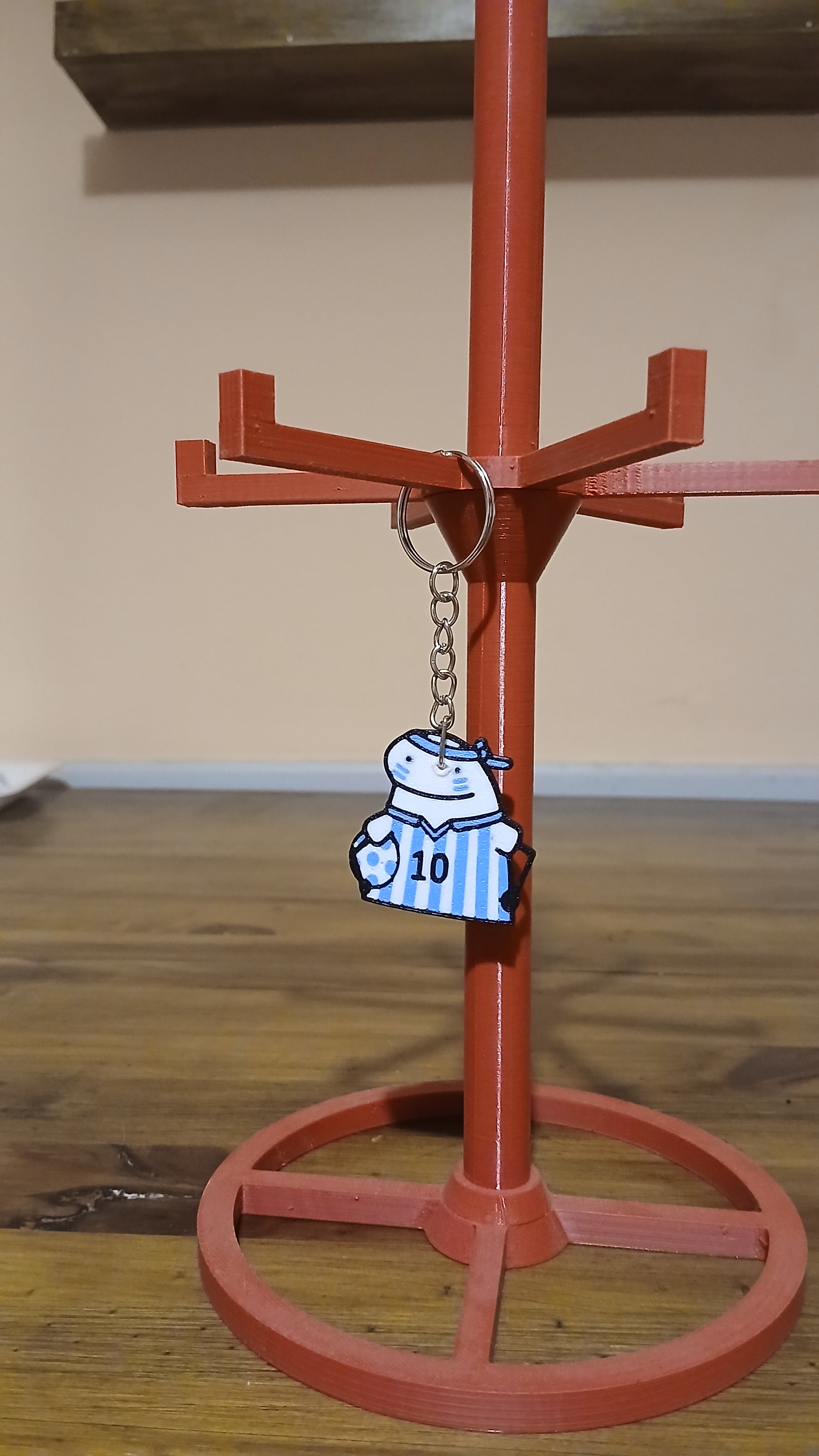 Llavero flork con pelota mundial argentina