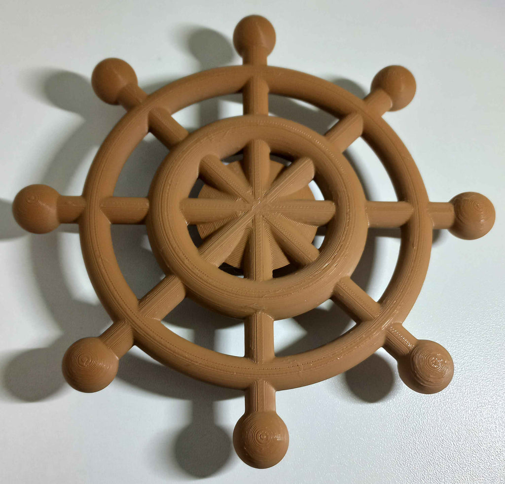 Ship's wheel on bearing (parametric)