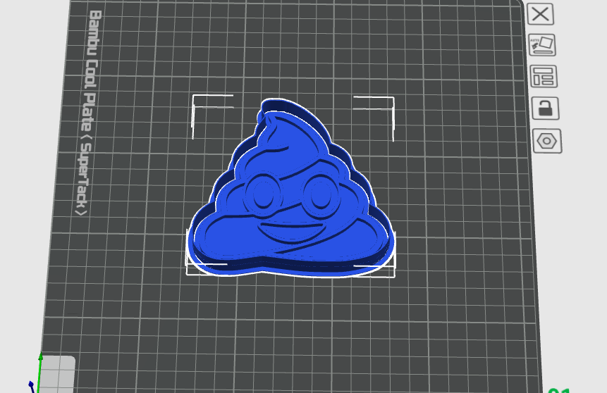 Poop cookie cutter