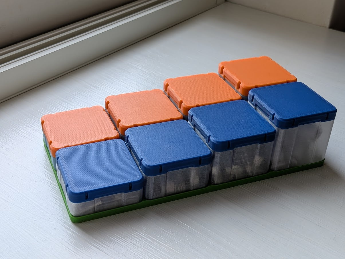 Gridfinity 1x1 Bins – Snap Lid