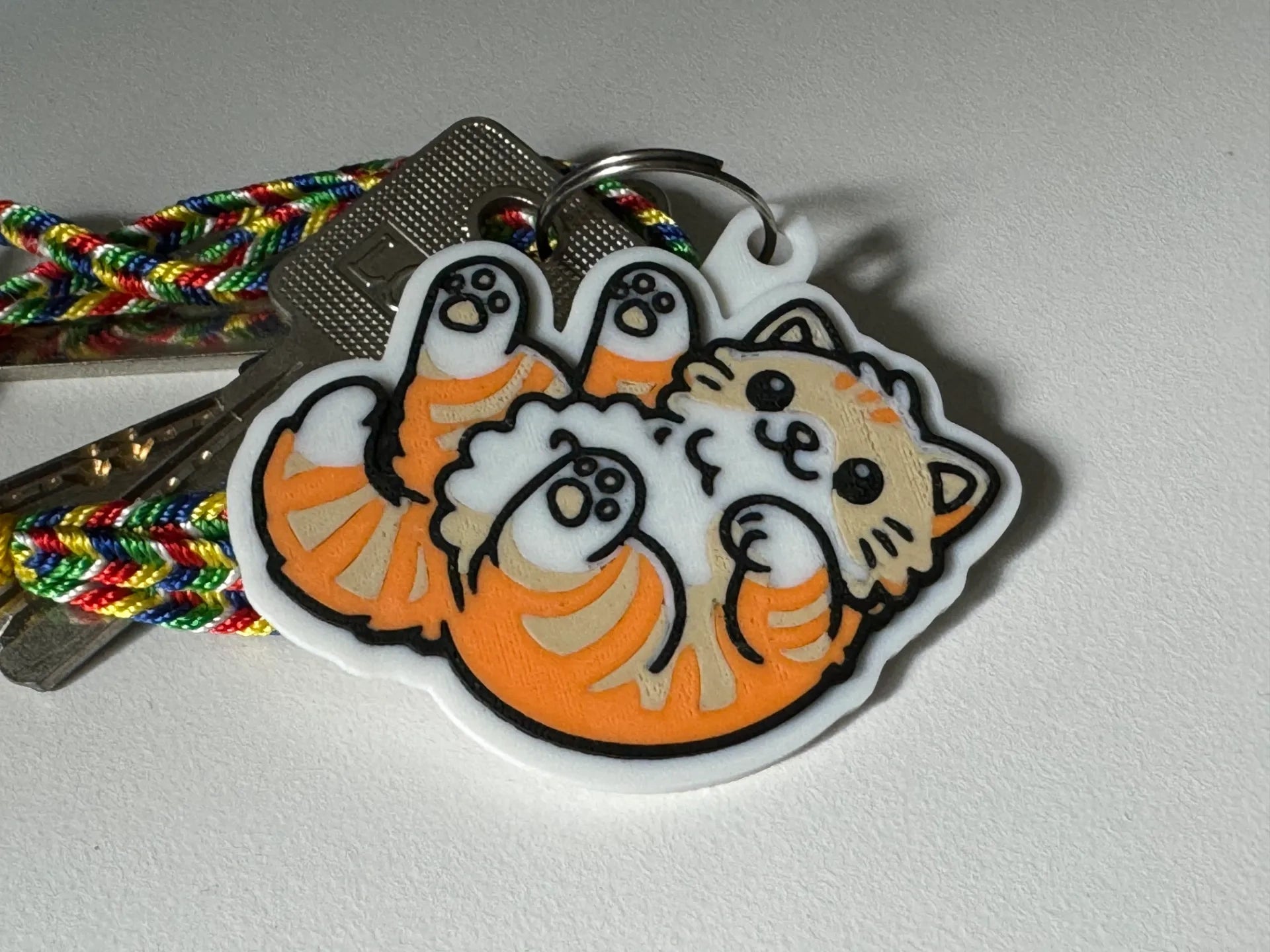 橘猫钥匙扣
