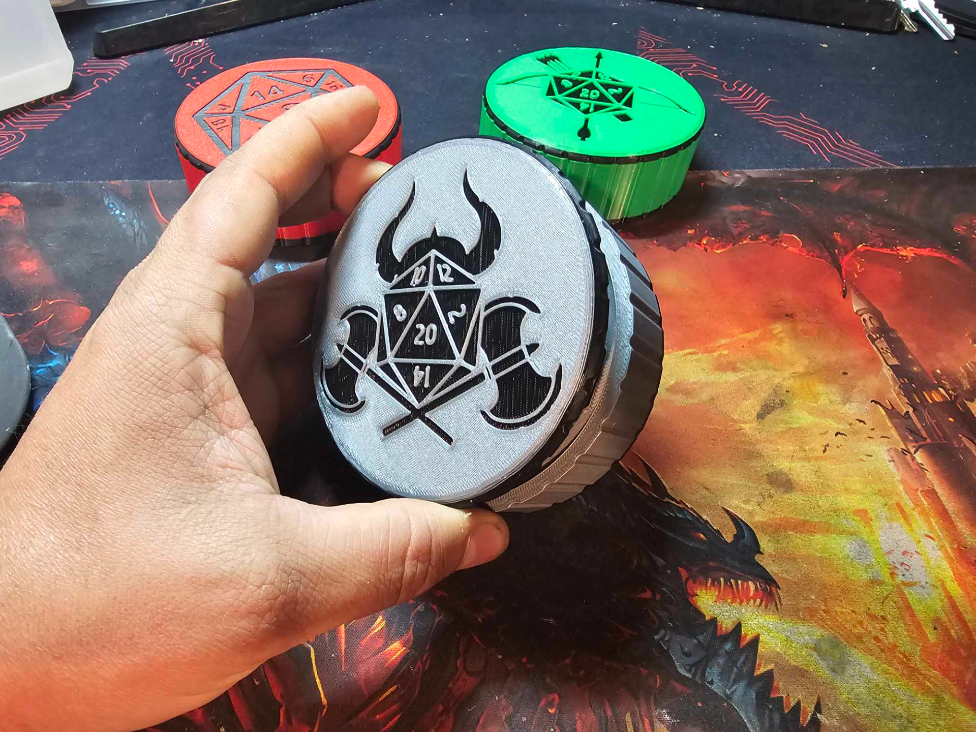 Barbarian Dice Bastion-Screw top lid