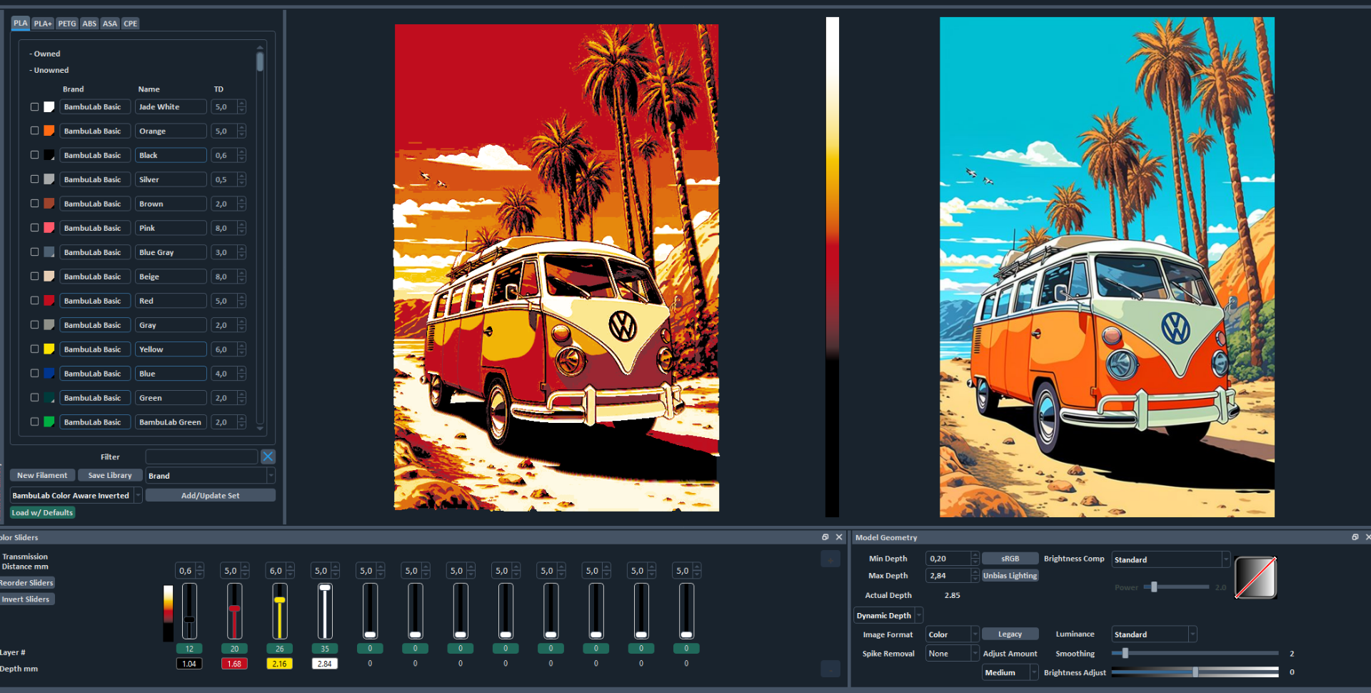 VW Bus Hueforge