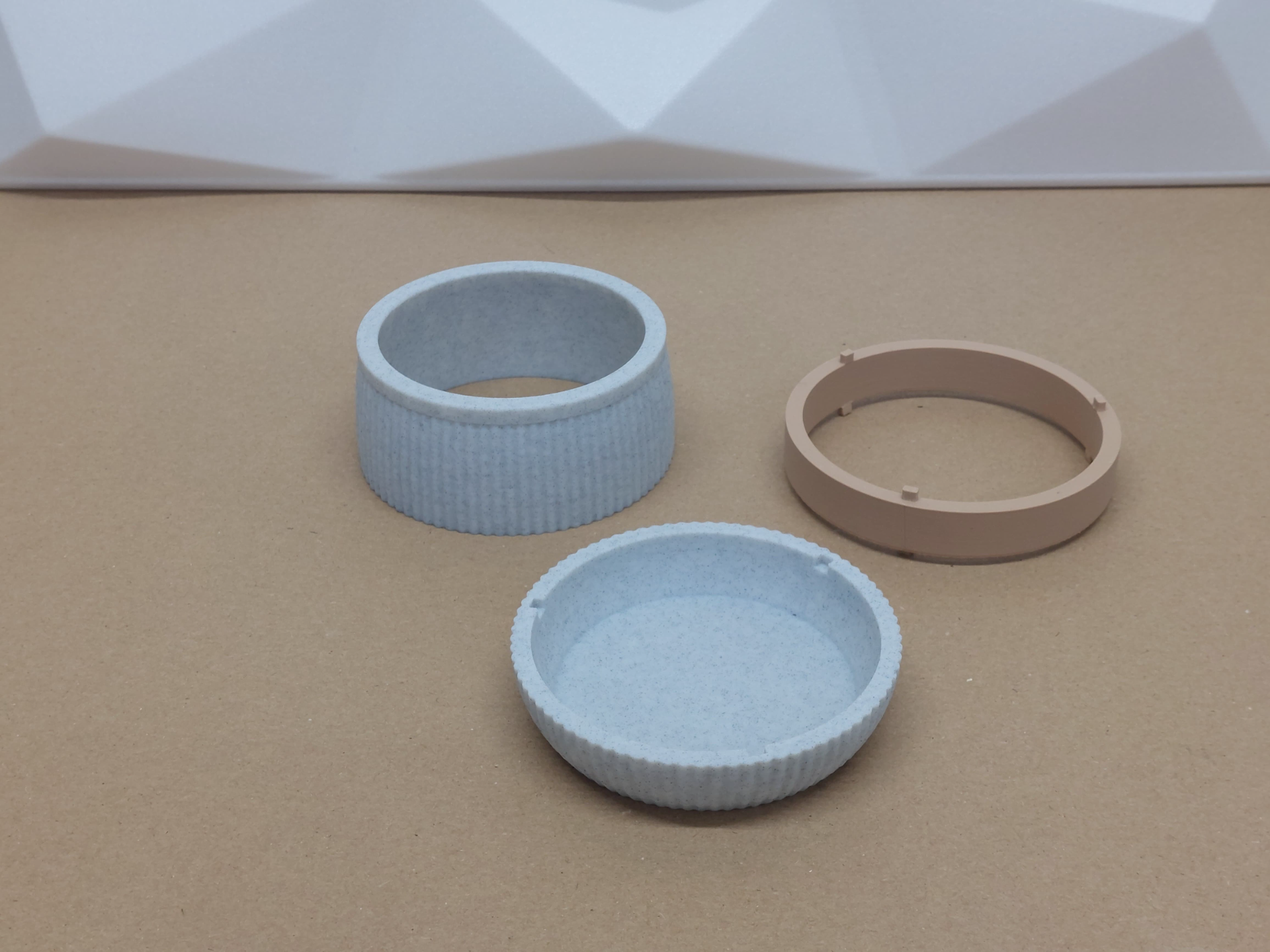 3-part modern planter