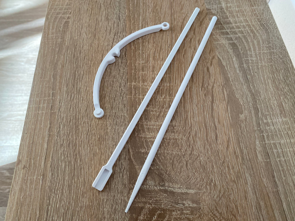 Flower support poles